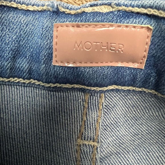 MOTHER Women's High Rise Jeans - Light Blue Straight-leg Size 28x28 Denim Jeans - Picture 4 of 11